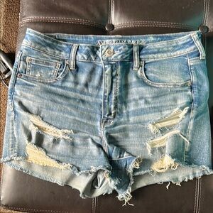 American Eagle Outfitters Jean Shorts with Distressed Design